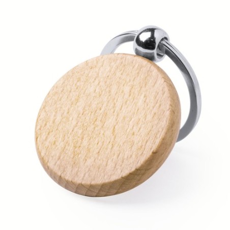 Porte-clés éco-friendly en bois personnalisable Pelton Matières : bois objet promotionnel éco-responsable