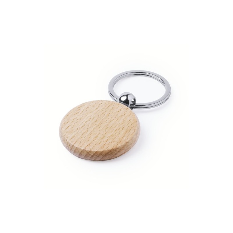 Porte-clés éco-friendly en bois personnalisable Pelton Matières : bois accessoire événementiel unique