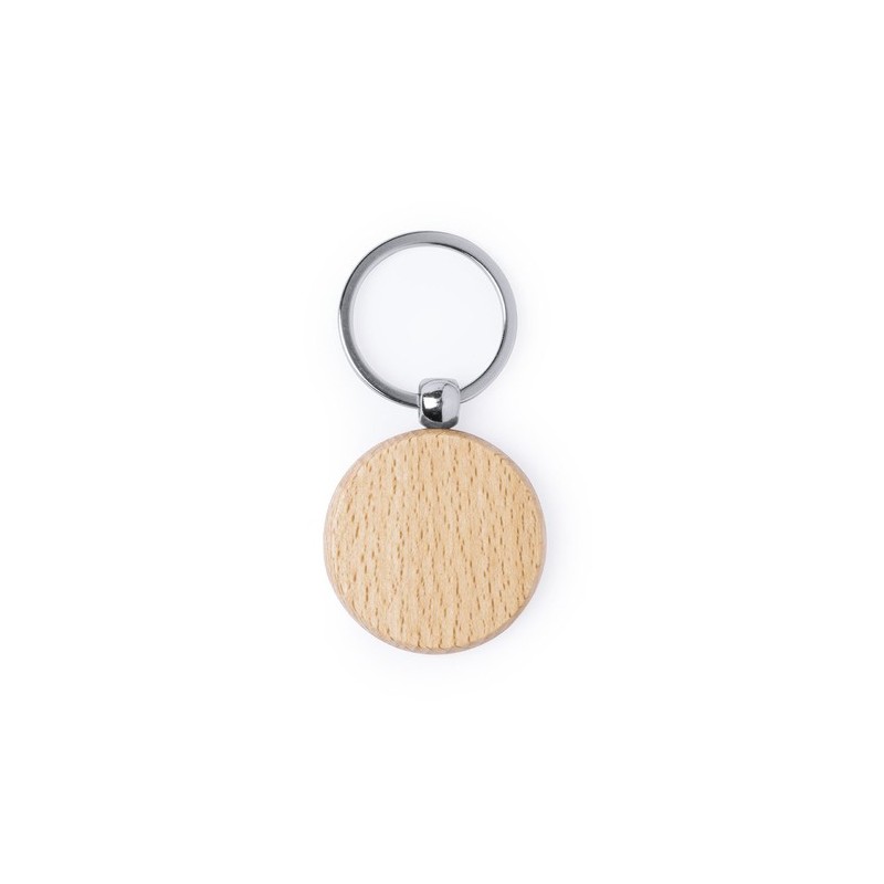 Porte-clés éco-friendly en bois personnalisable Pelton Matières : bois impression haute définition