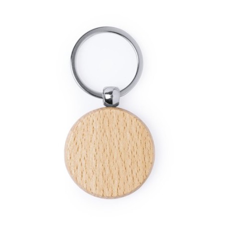Porte-clés éco-friendly en bois personnalisable Pelton Matières : bois impression haute définition