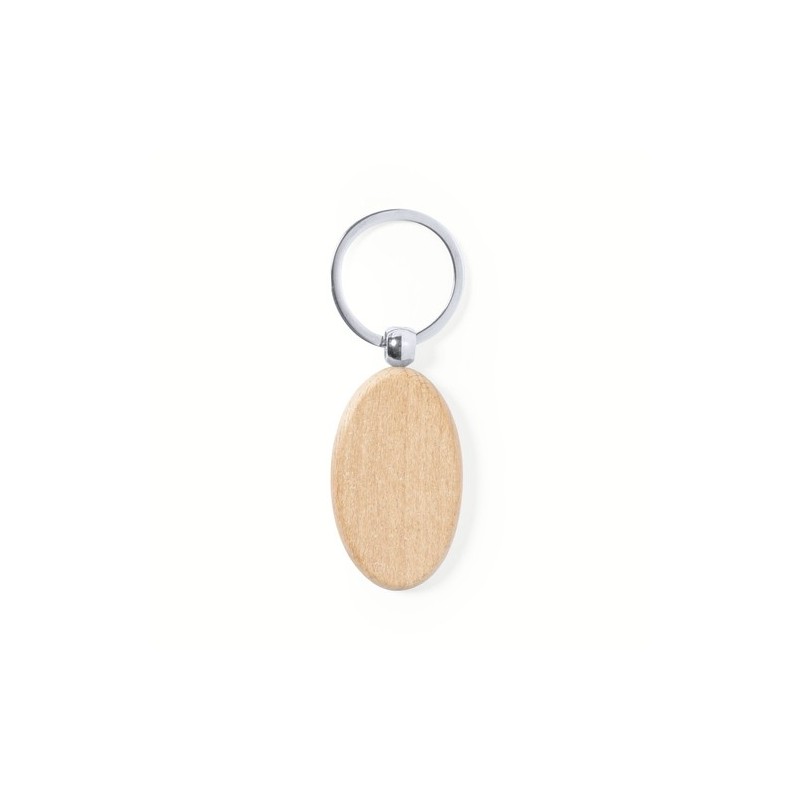 Porte-clés éco-friendly en bois personnalisable Pelton Matières : bois accessoire événementiel unique