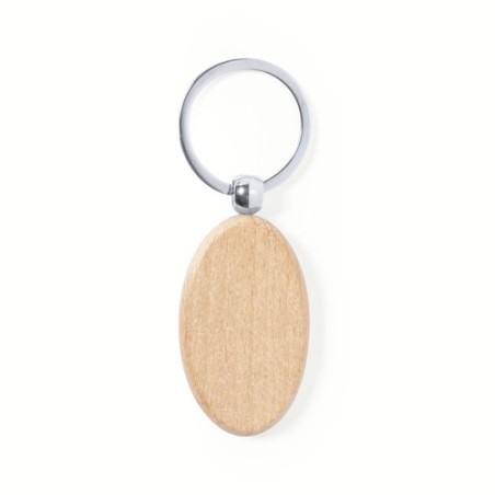 Porte-clés éco-friendly en bois personnalisable Pelton Matières : bois accessoire événementiel unique
