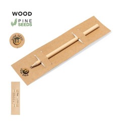 Crayon Éco-responsable Ensemencé Personnalisé Etesio pas cher Matières : bois