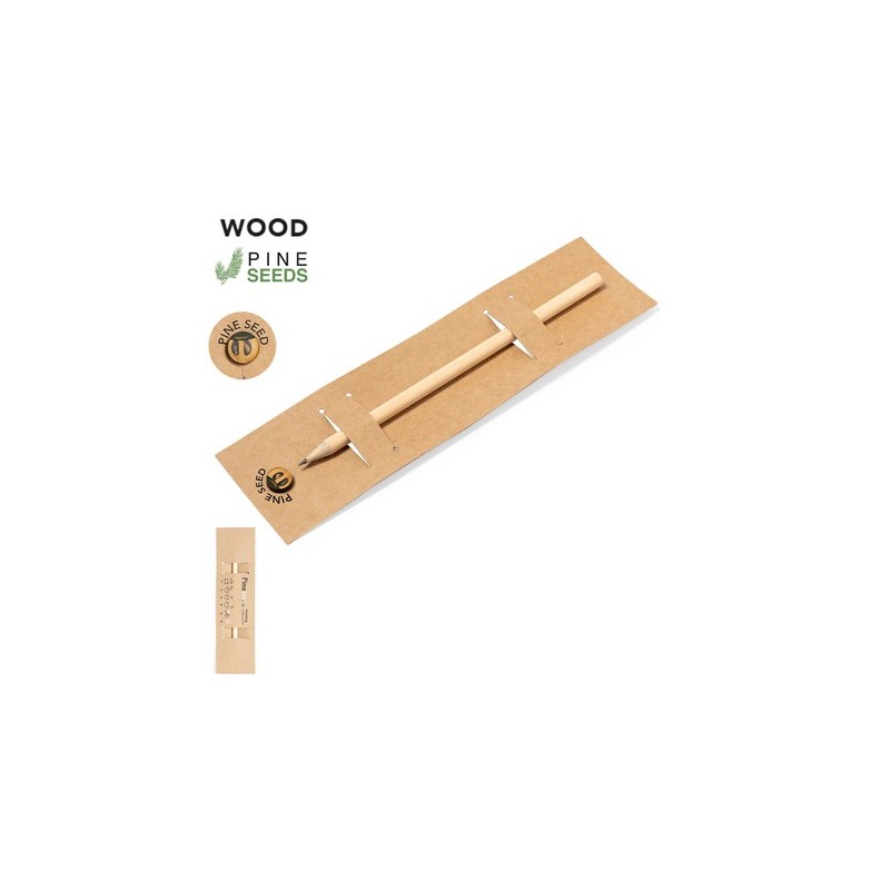 Crayon Éco-responsable Ensemencé Personnalisé Etesio pas cher Matières : bois