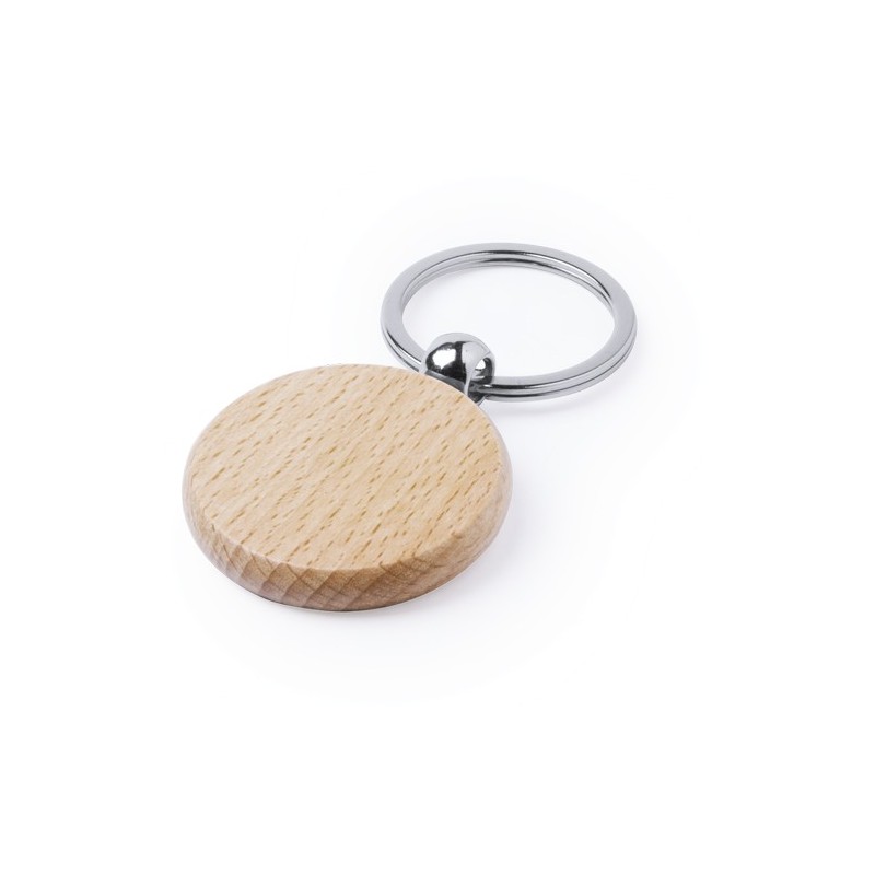 Porte-clés éco-friendly en bois personnalisable Pelton Matières : bois cadeau affaires élégant