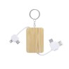 Câble de Charge Pratique Éco-responsable Personnalisé pas cher Rusell Matières : bambou Couleurs : blanc impression haute défini