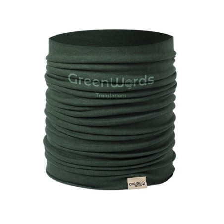 Tour de Cou Éco-responsable Pratique Personnalisé pas cher Omega Matières : coton organique Couleurs : noir cadeau collaborateur