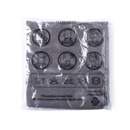 Tour de Cou Éco-responsable Pratique Personnalisé pas cher Omega Matières : coton organique Couleurs : noir cadeau collaborateur