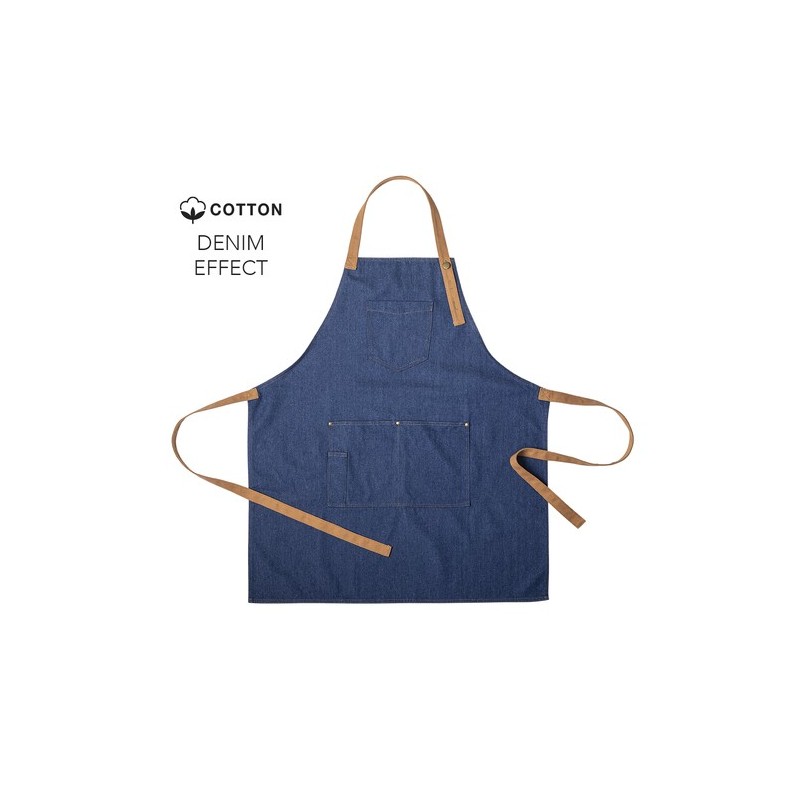 Tablier Personnalisé de Qualité en Denim pas cher - Rober Matières : coton