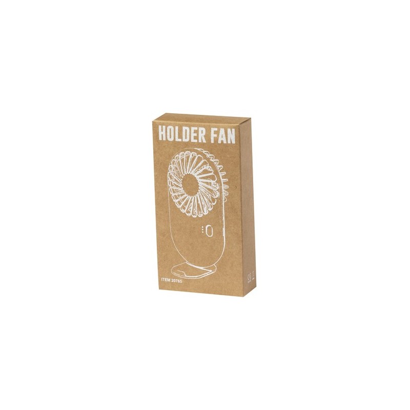 Ventilateur Portable Personnalisé Publicitaire Support Fanger Couleurs : blanc marquage laser ultra précis
