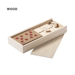 Set de jeu personnalisé  en mallette - Halin Matières : bois objet promotionnel éco-responsable