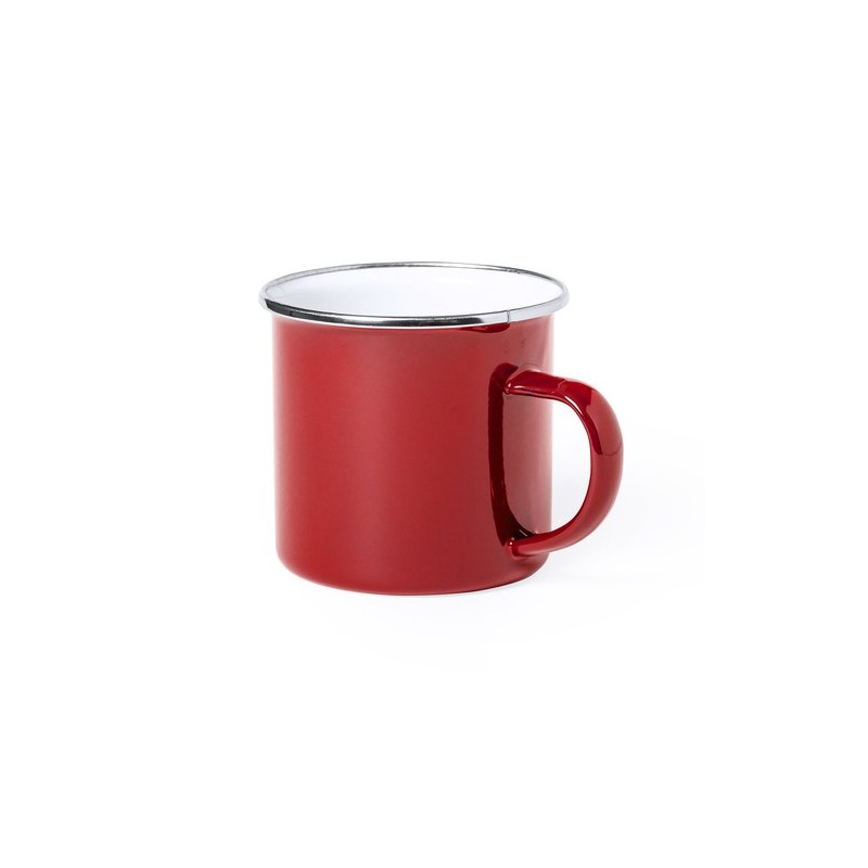 Mug Vintage Personnalisable Kirpal Matières : acier inoxydable Couleurs : rouge