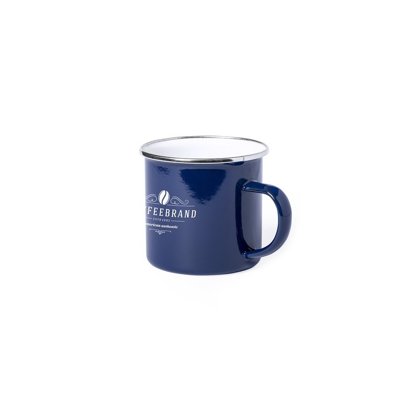 Mug Vintage Personnalisable Kirpal Matières : acier inoxydable Couleurs : rouge personnalisation sur mesure