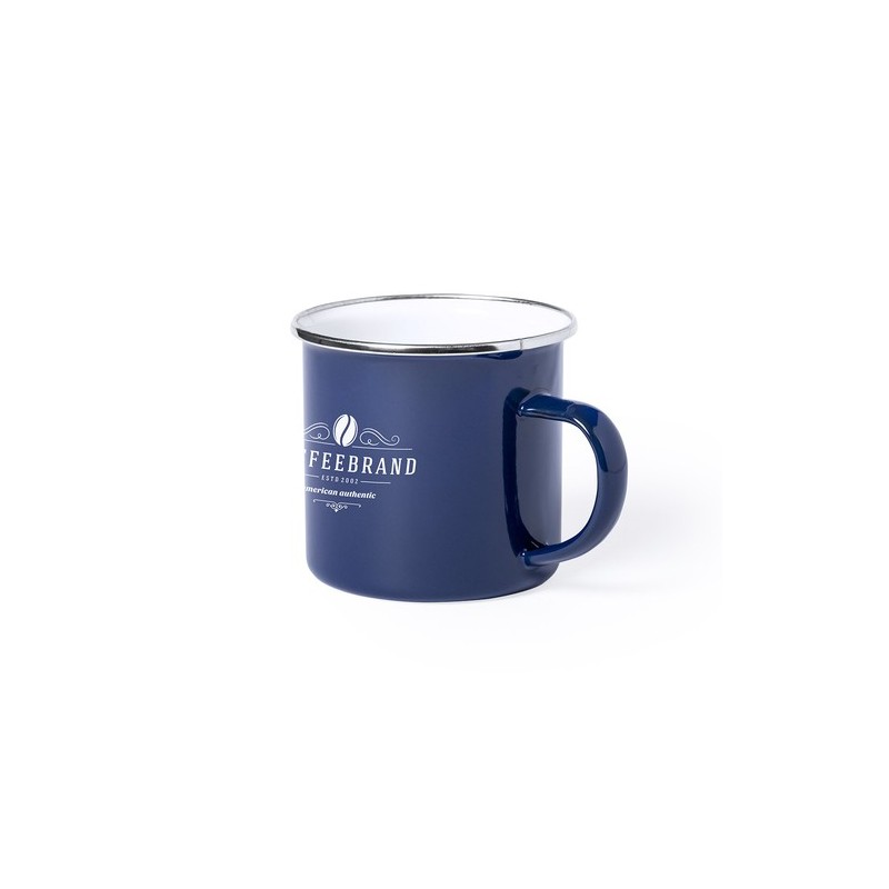 Mug Vintage Personnalisable Kirpal Matières : acier inoxydable Couleurs : rouge cadeau collaborateur premium