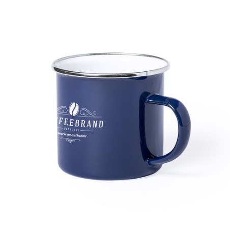 Mug Vintage Personnalisable Kirpal Matières : acier inoxydable Couleurs : rouge cadeau collaborateur premium