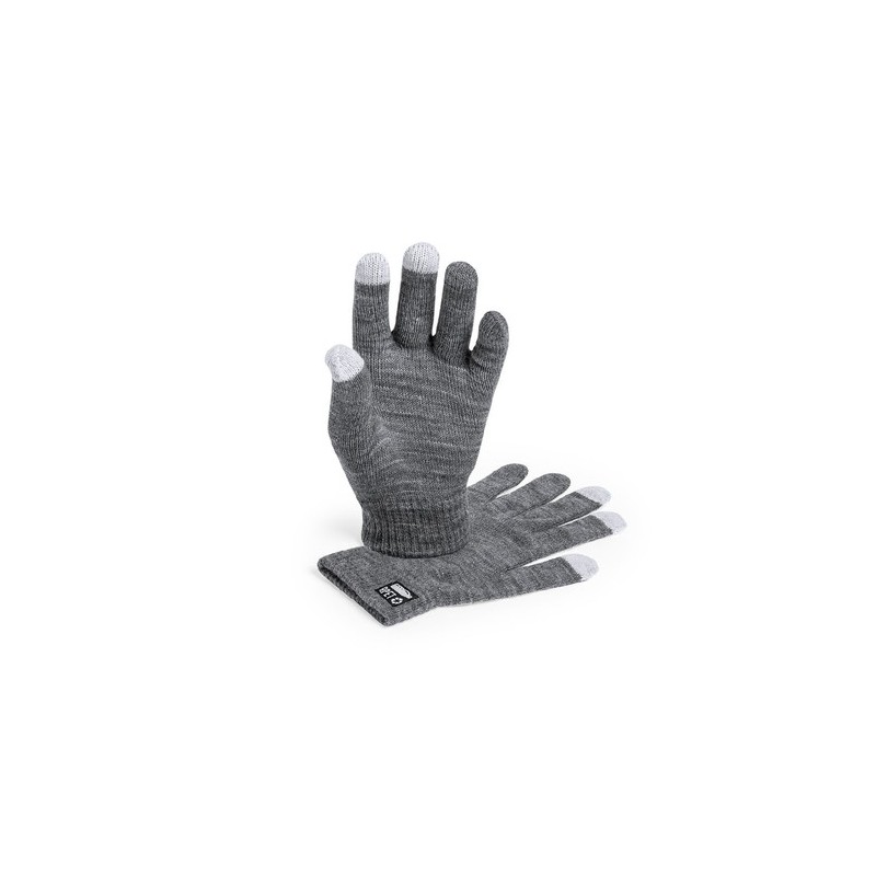 Gant Tactile Éco-responsable Personnalisé pas cher - Despil Couleurs : gris Matières : polyester recyclé objet promotionnel éco-