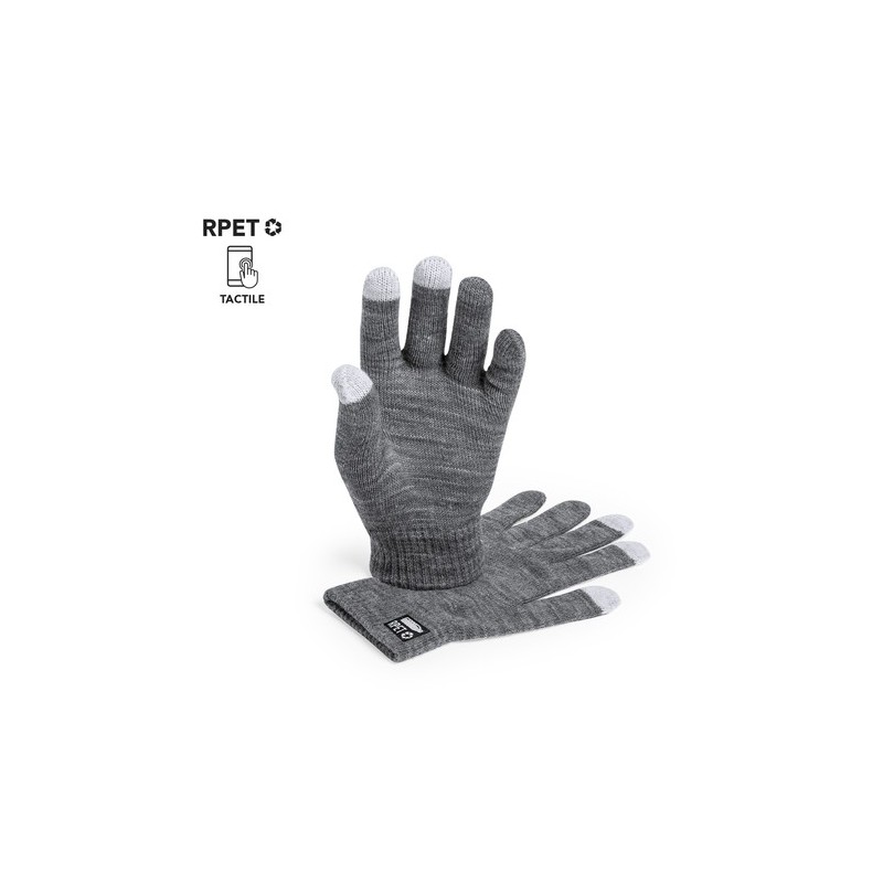 Gant Tactile Éco-responsable Personnalisé pas cher - Despil Couleurs : noir Matières : polyester recyclé marquage laser ultra pr