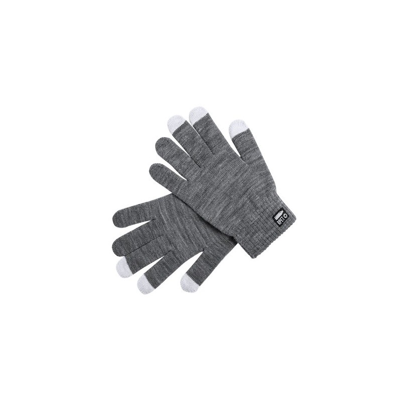 Gant Tactile Éco-responsable Personnalisé pas cher - Despil Couleurs : noir Matières : polyester recyclé cadeau affaires élégant