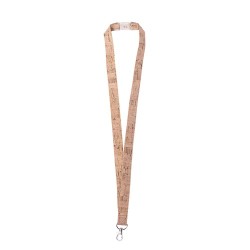 Lanyard Éco-responsable Personnalisé - Bespal Matières : liège Couleurs : naturel