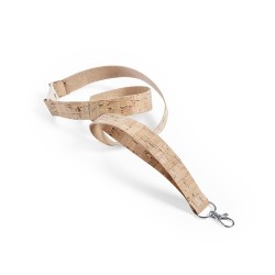 Lanyard Éco-responsable Personnalisé - Bespal Matières : liège Couleurs : naturel goodies publicitaire événementiel