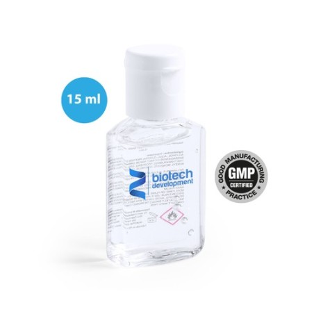 Gel Hydroalcoolique Personnalisé Éco-responsable - Bradul Couleurs : blanc personnalisable avec votre logo