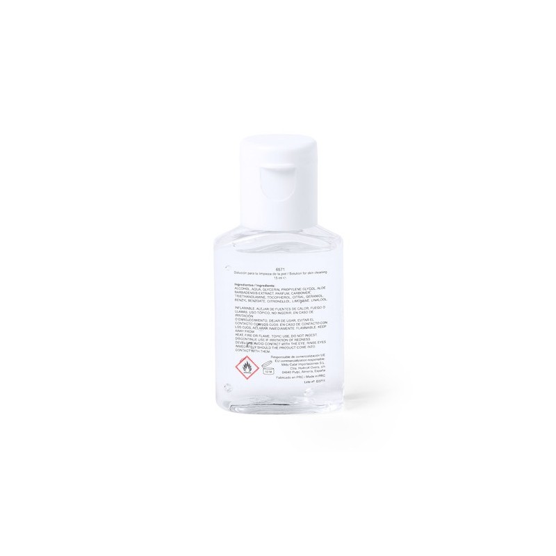 Gel Hydroalcoolique Personnalisé Éco-responsable - Bradul Couleurs : blanc cadeau entreprise pas cher