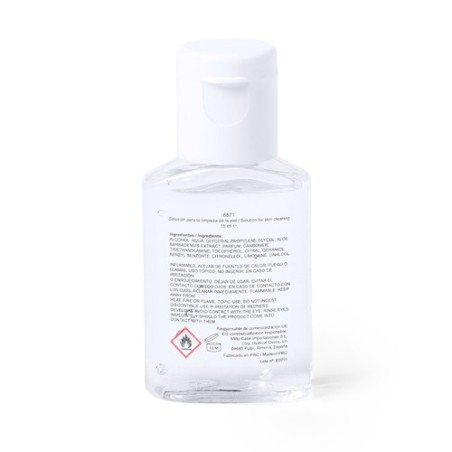 Gel Hydroalcoolique Personnalisé Éco-responsable - Bradul Couleurs : blanc cadeau entreprise pas cher