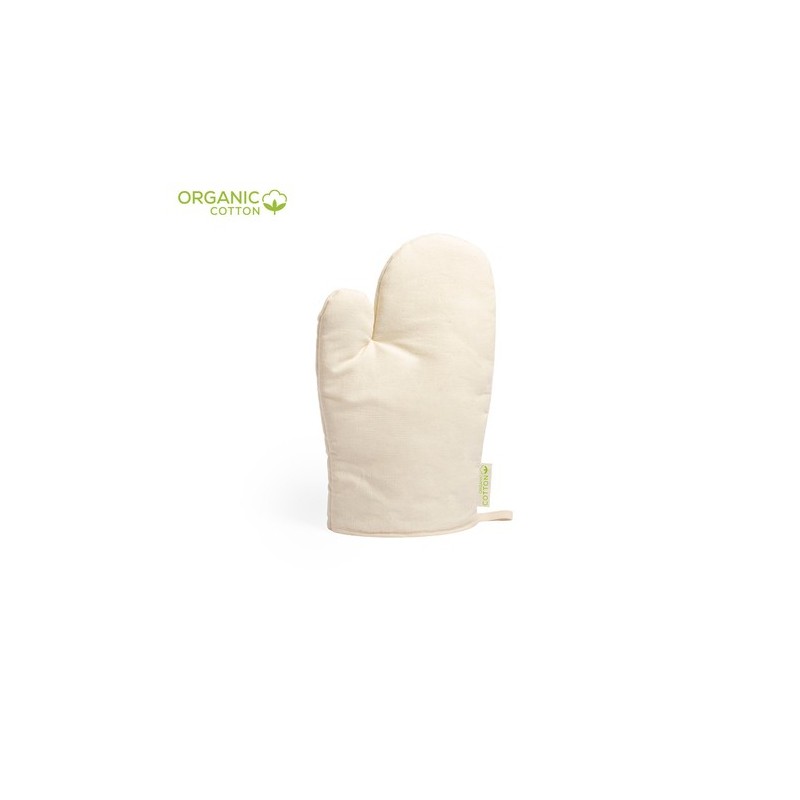 Gant de Cuisine Éco-responsable en Coton Bio Personnalisé Calen Matières : coton organique Couleurs : naturel personnalisable av