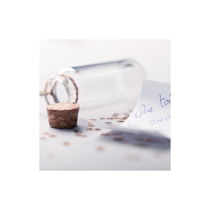 Bouteille à Souhaits Personnalisée Décoration Originale Shoilen Matières : verre cadeau entreprise pas cher