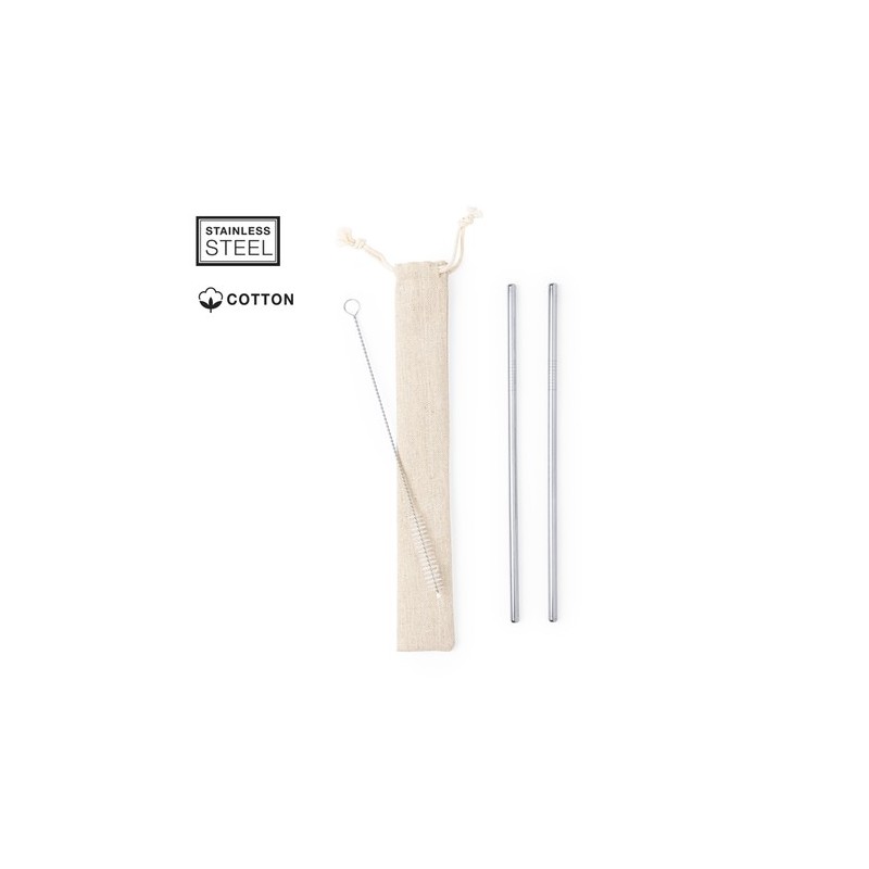 Set Paille Kalux : Pailles Réutilisables en Acier Inoxydable