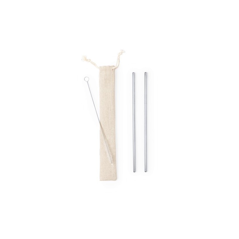 Set Paille Kalux : Pailles Réutilisables en Acier Inoxydable