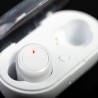 Écouteurs Bluetooth 5.0 avec design élégant et station de charge - Merkus Couleurs : blanc cadeau entreprise pas cher