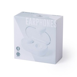 Écouteurs Bluetooth 5.0 avec design élégant et station de charge - Merkus Couleurs : blanc impression haute définition