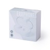 Écouteurs Bluetooth 5.0 avec design élégant et station de charge - Merkus Couleurs : blanc impression haute définition