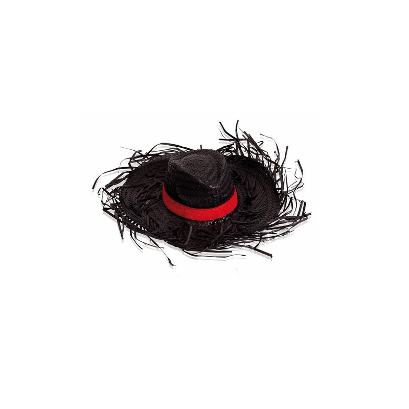Chapeau Personnalisé en Paille Filagarchado Matières : paille Couleurs : noir cadeau entreprise pas cher