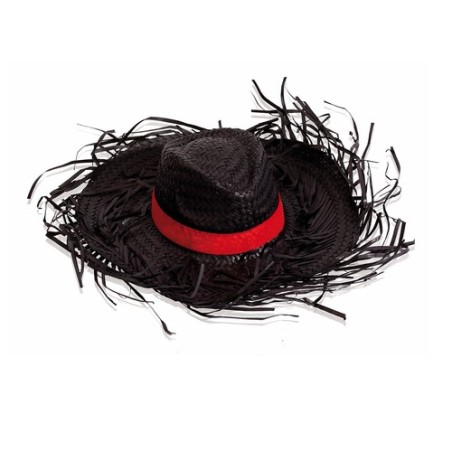 Chapeau Personnalisé en Paille Filagarchado Matières : paille Couleurs : noir cadeau entreprise pas cher