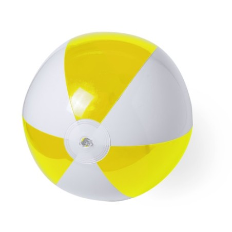 Ballon de Plage Publicitaire Unique Zeusty Matières : PVC Couleurs : blanc personnalisable avec votre logo