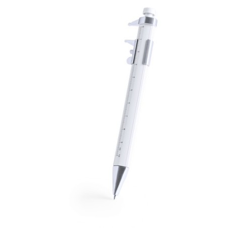 Stylo Multifonction Pratique Personnalisé pas cher Contal Couleurs : blanc personnalisable avec votre logo