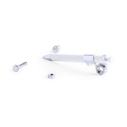 Stylo Multifonction Pratique Personnalisé pas cher Contal Couleurs : blanc cadeau entreprise pas cher