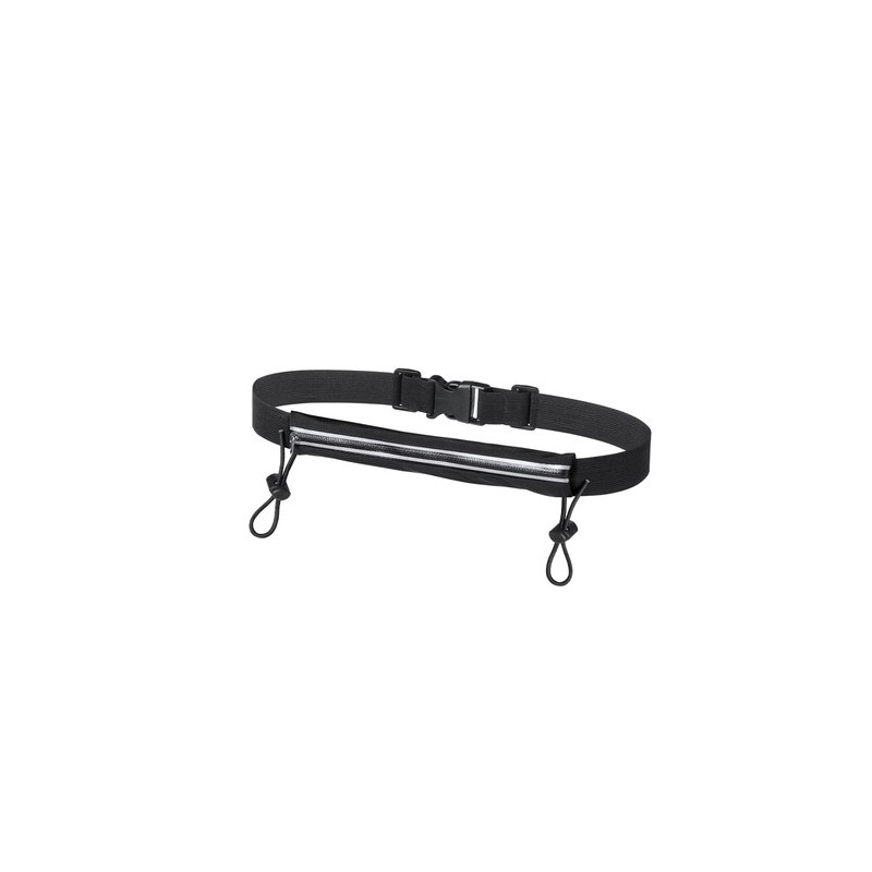 Sac-Ceinture Économique Personnalisé avec Porte Numéro - Rapik Matières : spandex Couleurs : noir personnalisable avec votre log