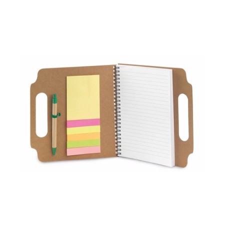 Bloc Notes Éco-responsable et Pratique Personnalisé - Makron Matières : carton recyclé