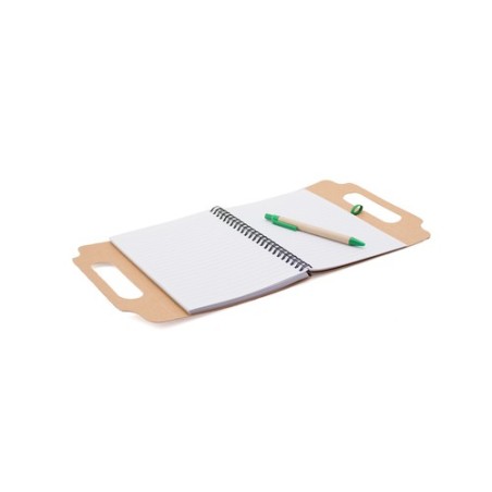 Bloc Notes Éco-responsable et Pratique Personnalisé - Makron Matières : carton recyclé accessoire événementiel unique
