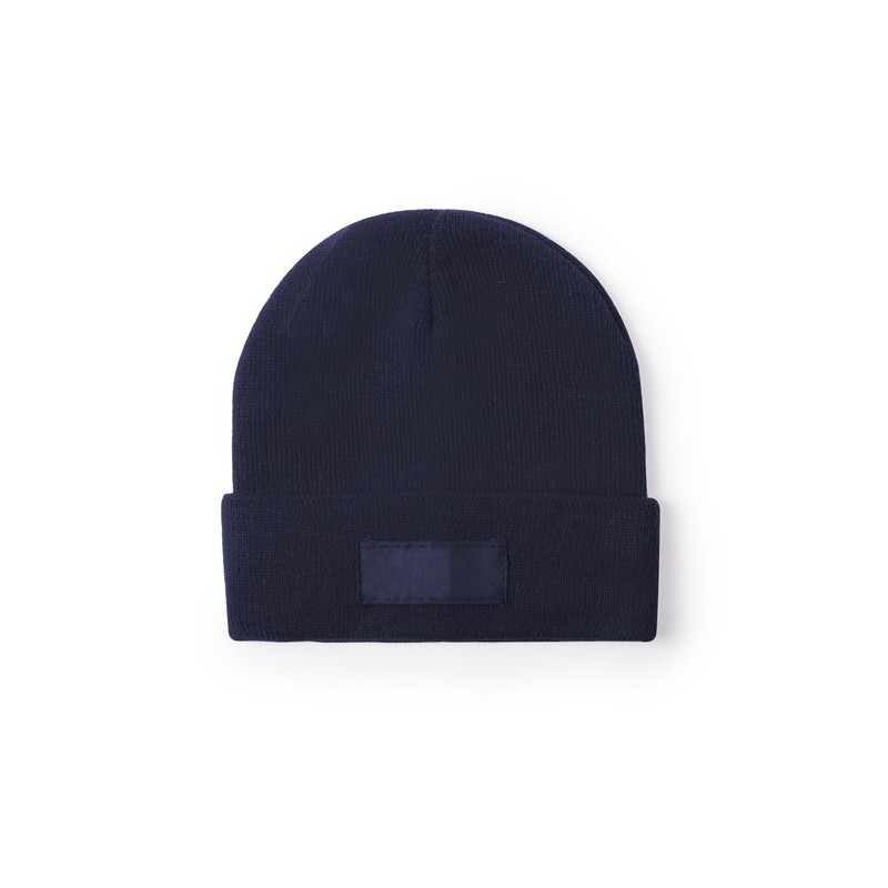 Bonnet Personnalisé Éco-responsable Vert pour Enfant pas cher Matières : acrylique Couleurs : bleu marine