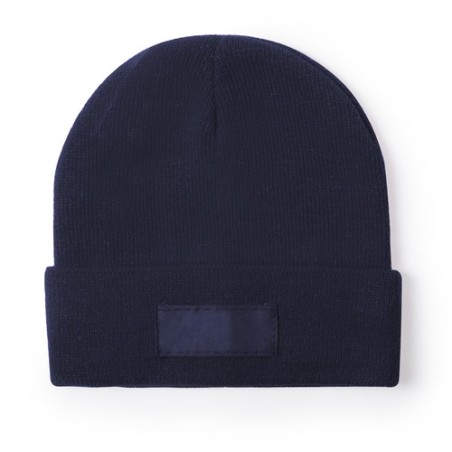 Bonnet Personnalisé Éco-responsable Vert pour Enfant pas cher Matières : acrylique Couleurs : bleu marine