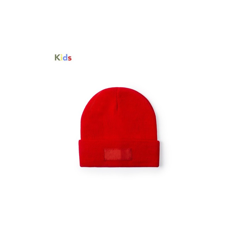 Bonnet Personnalisé Éco-responsable Vert pour Enfant pas cher Matières : acrylique Couleurs : bleu marine personnalisation rapid