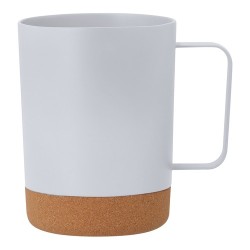 Tasse personnalisée pas chère Jurgen Matières : liège Couleurs : blanc