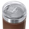 Verre thermique personnalisé pas cher Hulpex Matières : acier inoxydable Couleurs : marron cadeau client original