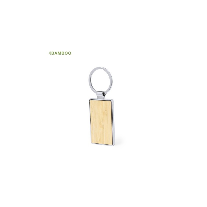 Porte-Clés Élégant Personnalisé Arixon Matières : bambou goodies publicitaire événementiel