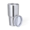 Mug Isotherme Éco-responsable Personnalisé Thermique Atinger pas cher Couleurs : argenté Matières : acier inoxydable recyclé cad