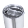 Mug Isotherme Éco-responsable Personnalisé Thermique Atinger pas cher Couleurs : argenté Matières : acier inoxydable recyclé goo